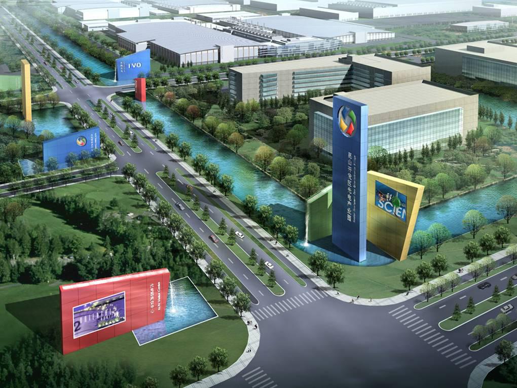 昆山經(jīng)濟(jì)技術(shù)開發(fā)區(qū)光電產(chǎn)業(yè)園沙盤